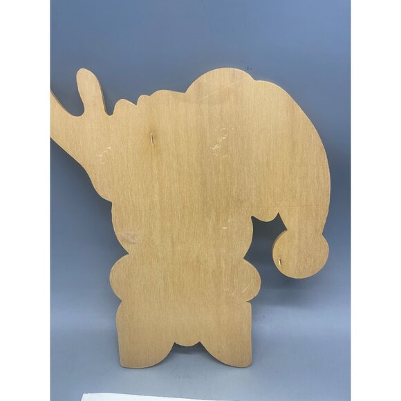 old fashioned cpw 856 Christmas plaque reindeer with hat craft wood 8x10.5" READ - Picture 5 of 7